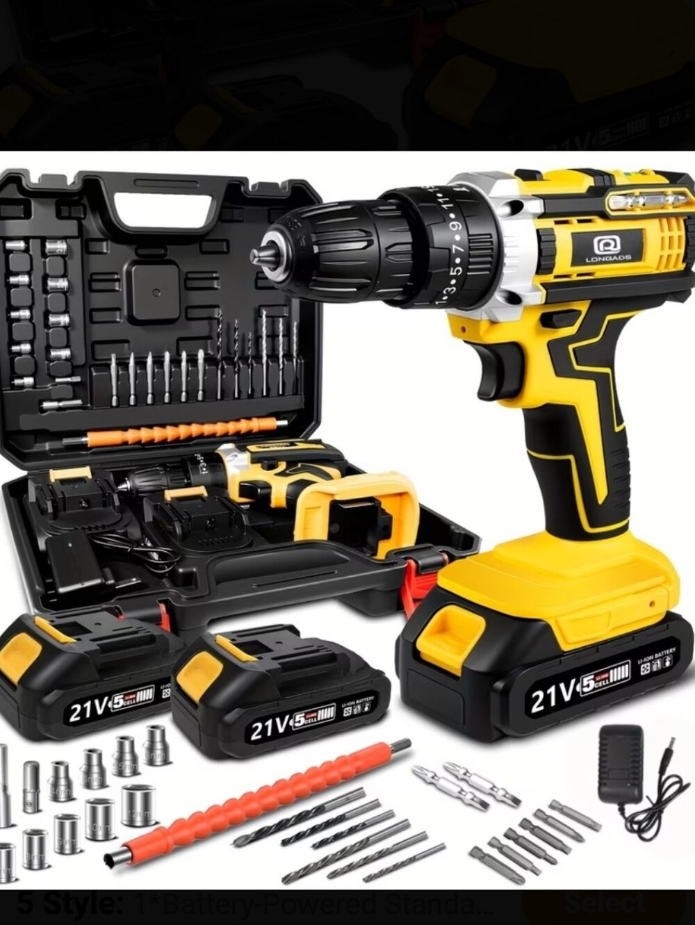 Cordless Driver Drill Kit